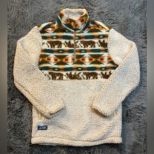 Simply Southern 1/4 Zip Sherpa Womens size Small